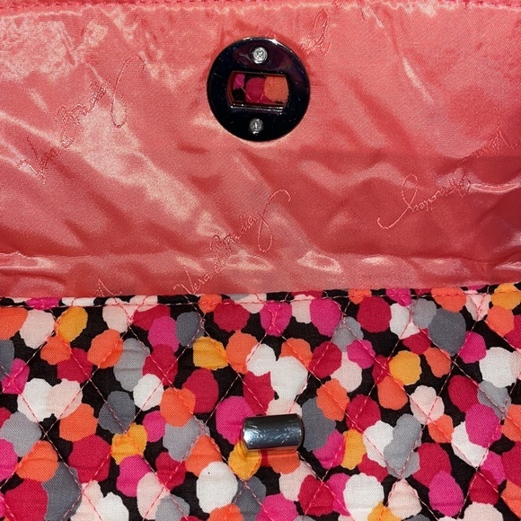 Vera Bradley Turnlock Satchel Purse in Pixie Confetti - Picture 3 of 10